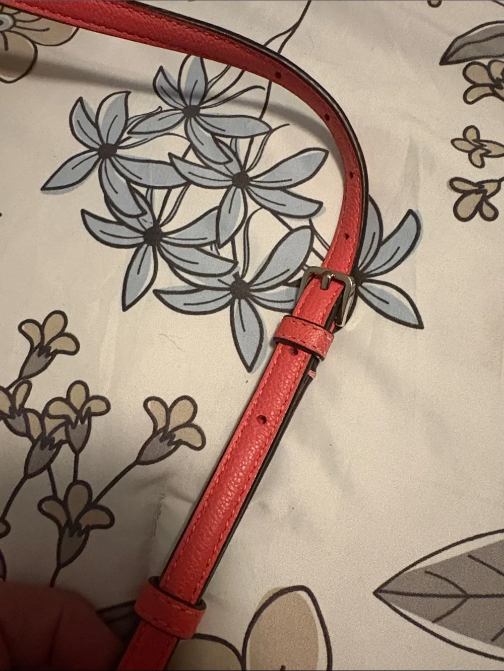 kate spade Coral-Red Leather Crossbody Bag